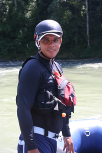 Carlos is a lead raft guide on the Pacuare River.