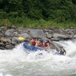 Cimarrones on the Pacuare River is a great rapid for river rafting in Costa Rica. 